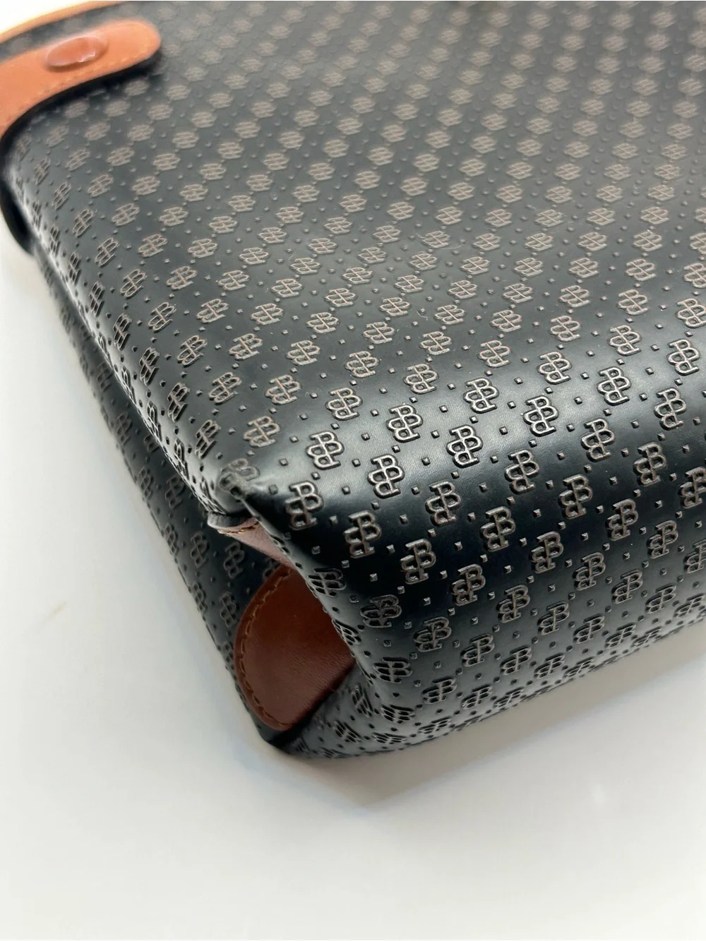 Bally Vintage B Embossed Monogram Crossbody Bag